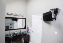 contemporary double vanity