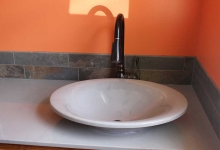 low vessel sink