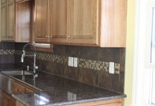 farmer sink-apron sink-hickory cabinets