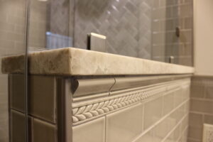 Professional tile installation completed by Absolute Building Concepts during a residential remodeling project.